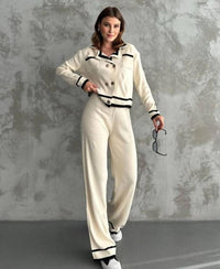 Style 4426 Womens Nostalgic knitted 2 pc set jacket/pants