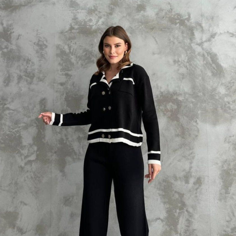 Style 4426 Womens Nostalgic knitted 2 pc set jacket/pants