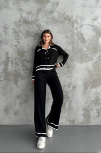 Style 4426 Womens Nostalgic knitted 2 pc set jacket/pants