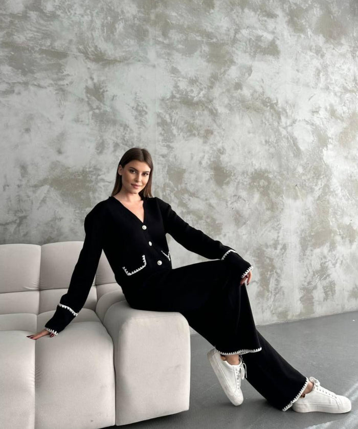 Style 4425 Elegant knitted womens 2 pc set casual set