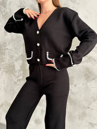 Elegant Knitted 2-Piece Lounge Set