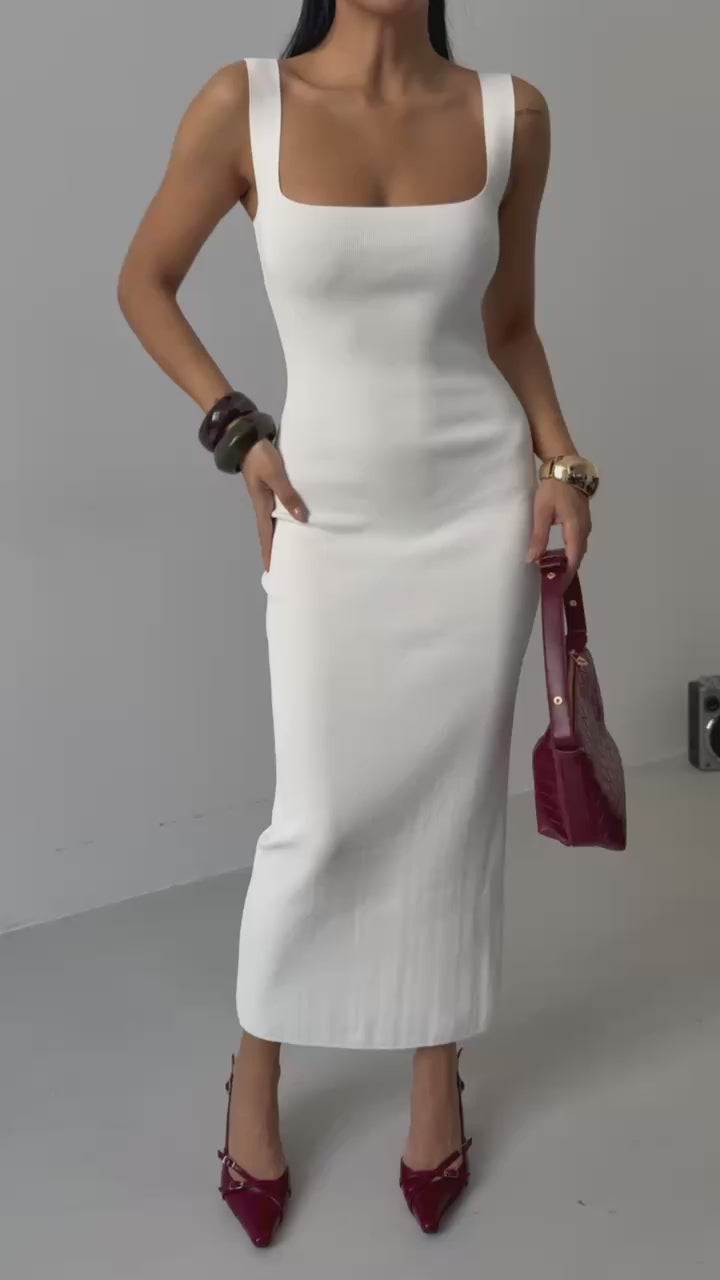 Women Sexy Scoop Neck Sleeveless knitted Lounge evening ladies casual Long Maxi Dress 52225047