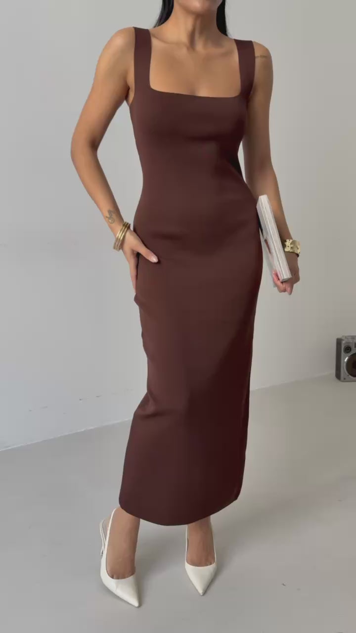 Women Sexy Scoop Neck Sleeveless knitted Lounge evening ladies casual Long Maxi Dress 52225047