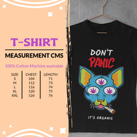 Womens Unisex Mens  Short sleeve crew neck t-shirt BLACK printed