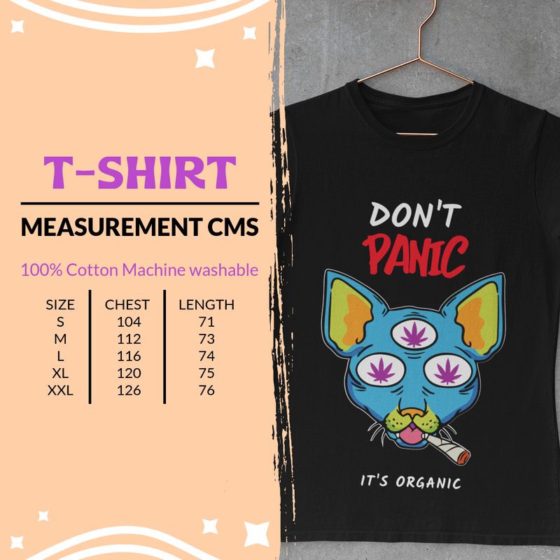 Womens Unisex Mens  Short sleeve crew neck t-shirt BLACK printed