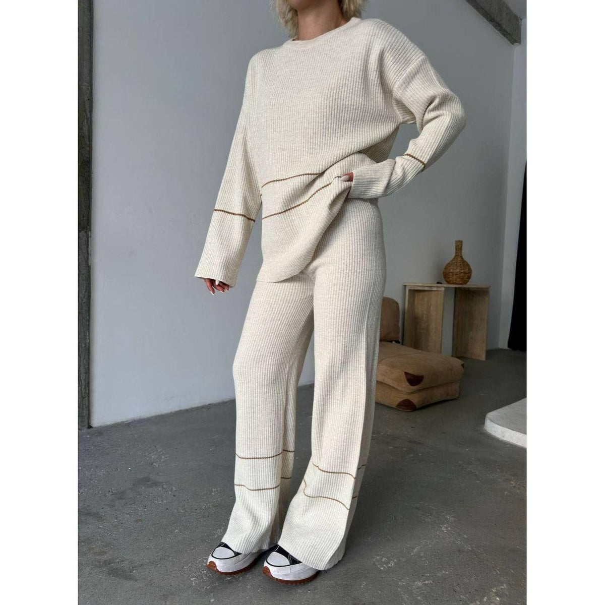 Fat Gorilla Knitted Crew Neck Set - 2 Piece Style 5006 - FAT GORILLA