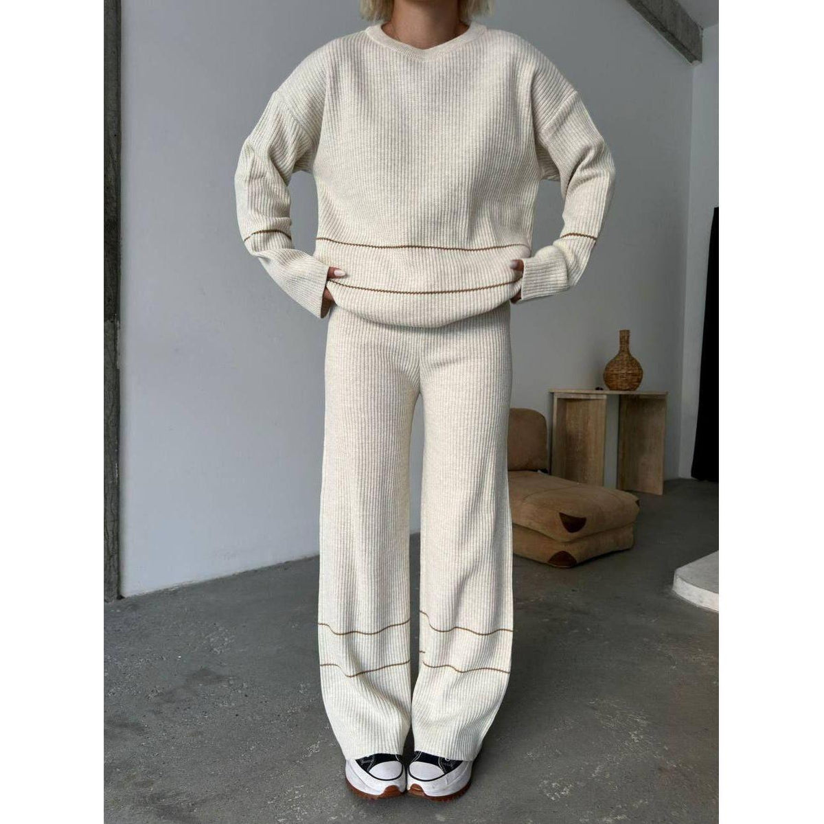 Fat Gorilla Knitted Crew Neck Set - 2 Piece Style 5006 - FAT GORILLA