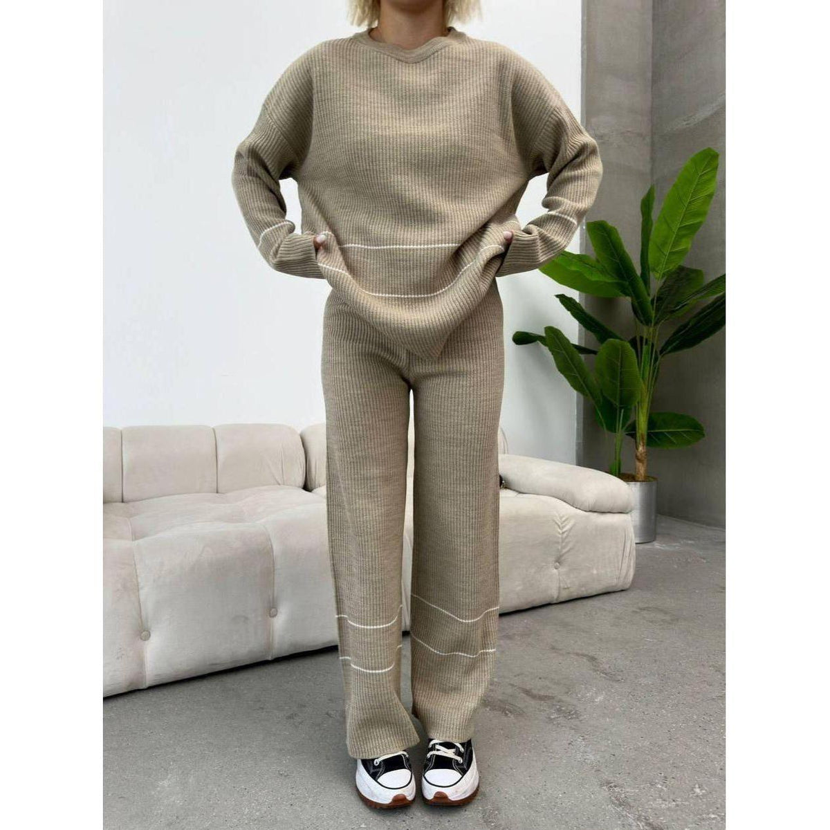 Fat Gorilla Knitted Crew Neck Set - 2 Piece Style 5006 - FAT GORILLA