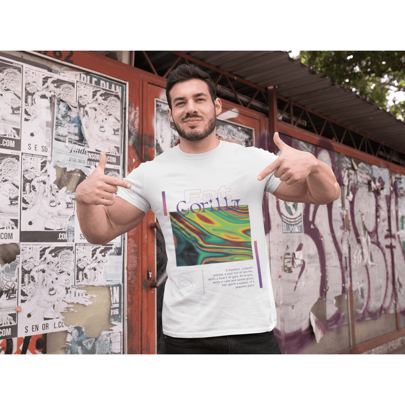 Fat Gorilla Unisex Crew Neck T-shirt Abstract print - FAT GORILLA