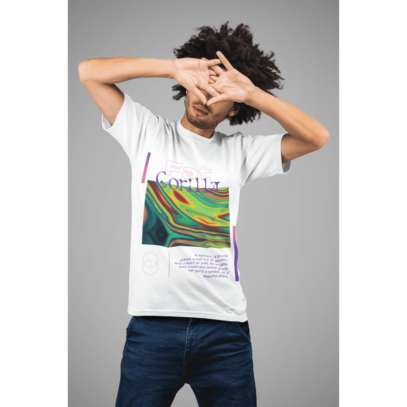 Fat Gorilla Unisex Crew Neck T-shirt Abstract print - FAT GORILLA