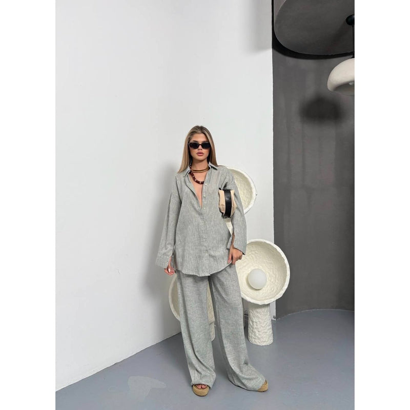 Fat Gorilla Linen Aegean Lounge Set - 2 Piece style 9103 - FAT GORILLA