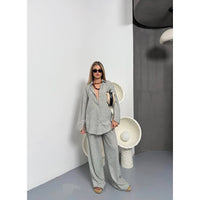 Fat Gorilla Linen Aegean Lounge Set - 2 Piece style 9103 - FAT GORILLA