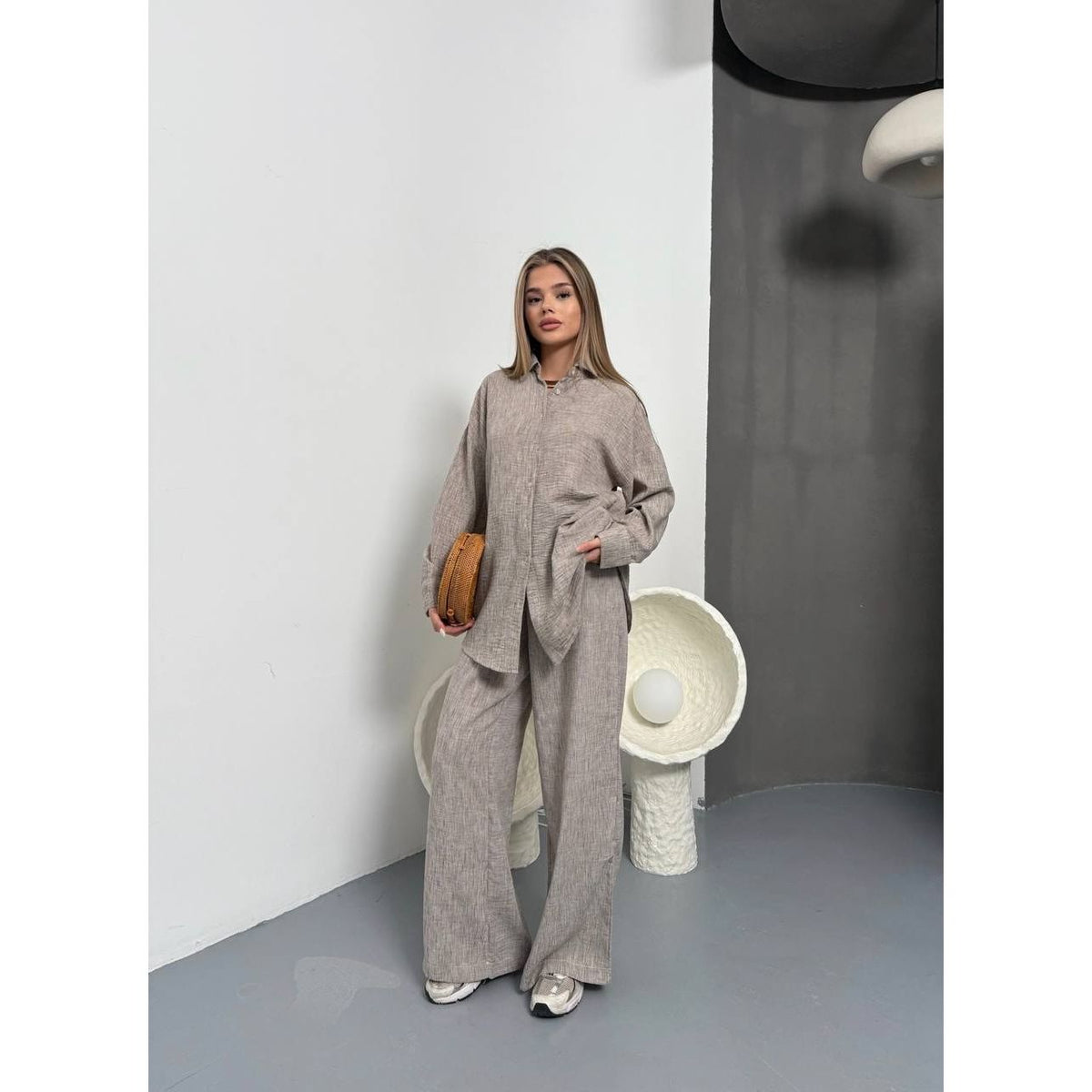 Fat Gorilla Linen Aegean Lounge Set - 2 Piece style 9103 - FAT GORILLA