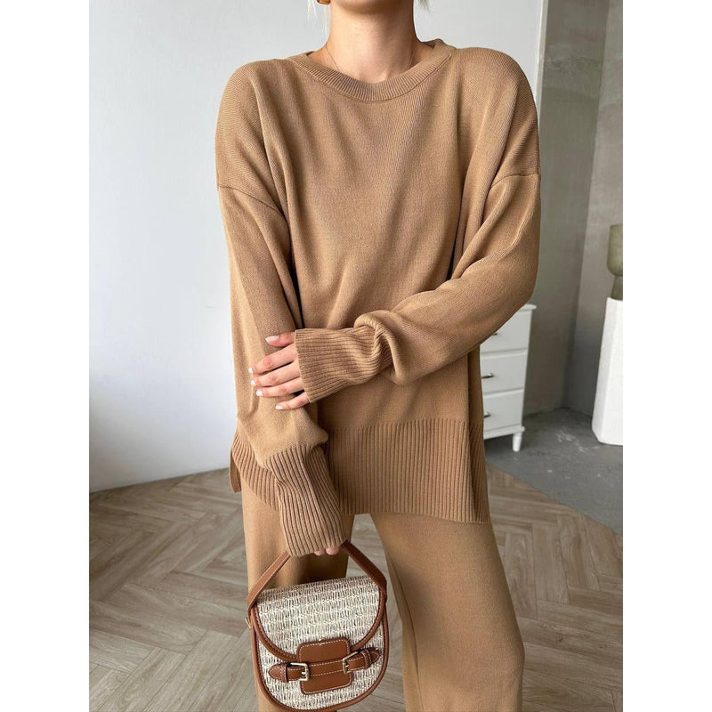 Womens 2 pc loose knitted set style 4058 - FAT GORILLA