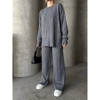 Womens 2 pc loose knitted set style 4058 - FAT GORILLA