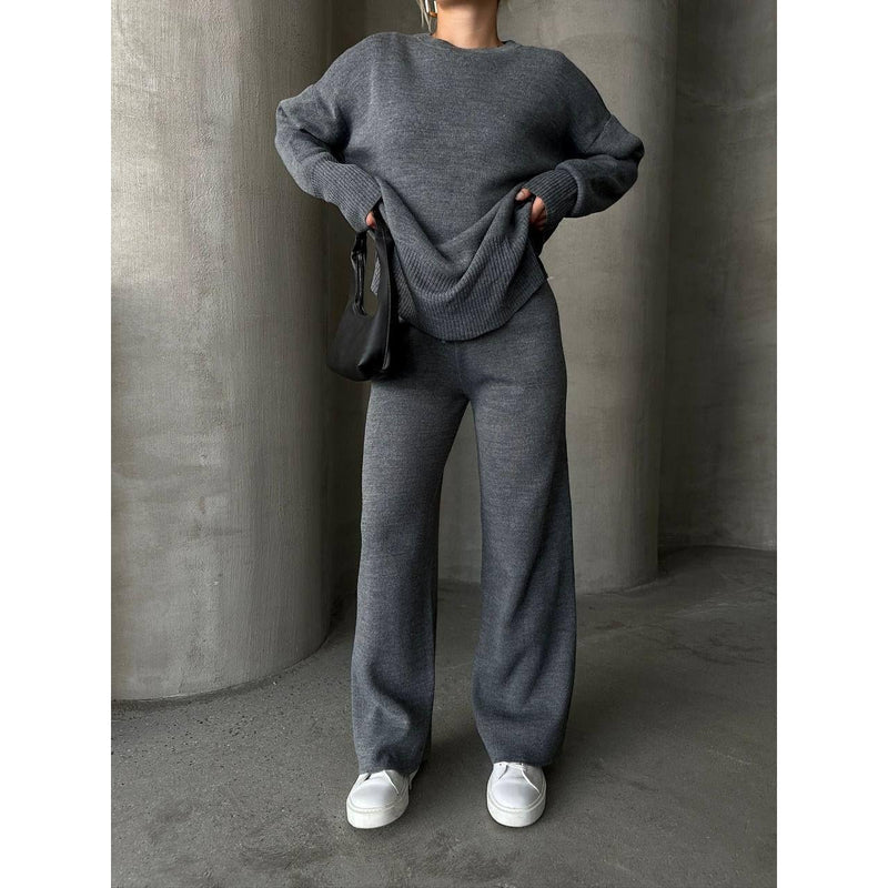 Womens 2 pc loose knitted set style 4058 - FAT GORILLA