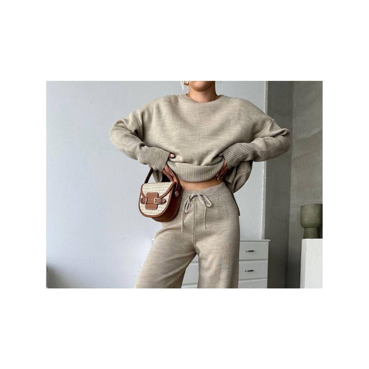 Womens 2 pc loose knitted set style 4058 - FAT GORILLA