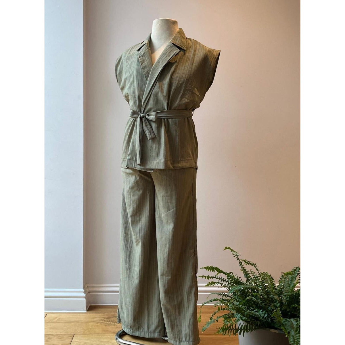 Fat Gorilla Aria Women's Belted Textured Set - 2 Piece - FAT GORILLA