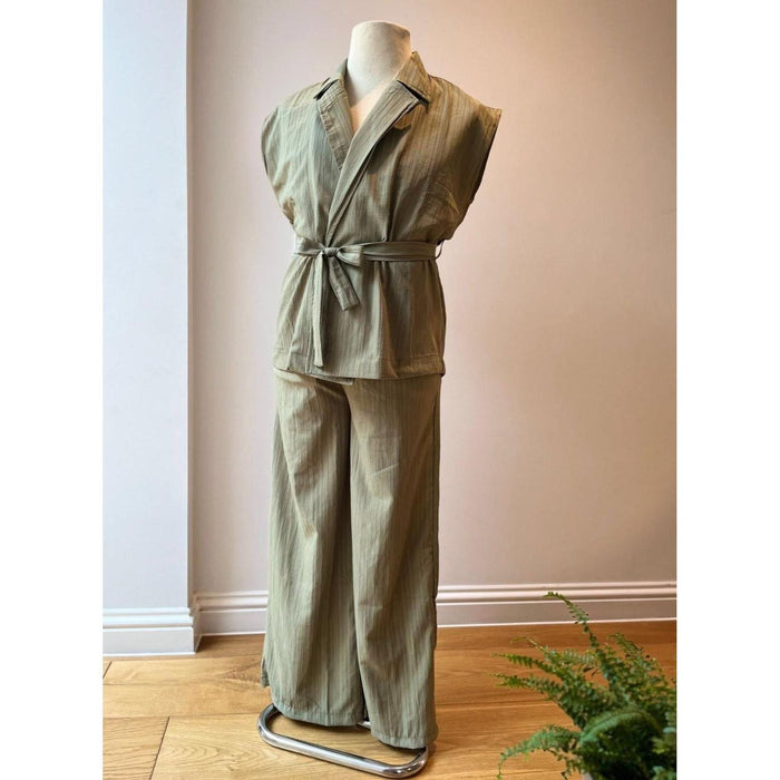 Fat Gorilla Aria Women's Belted Textured Set - 2 Piece - FAT GORILLA