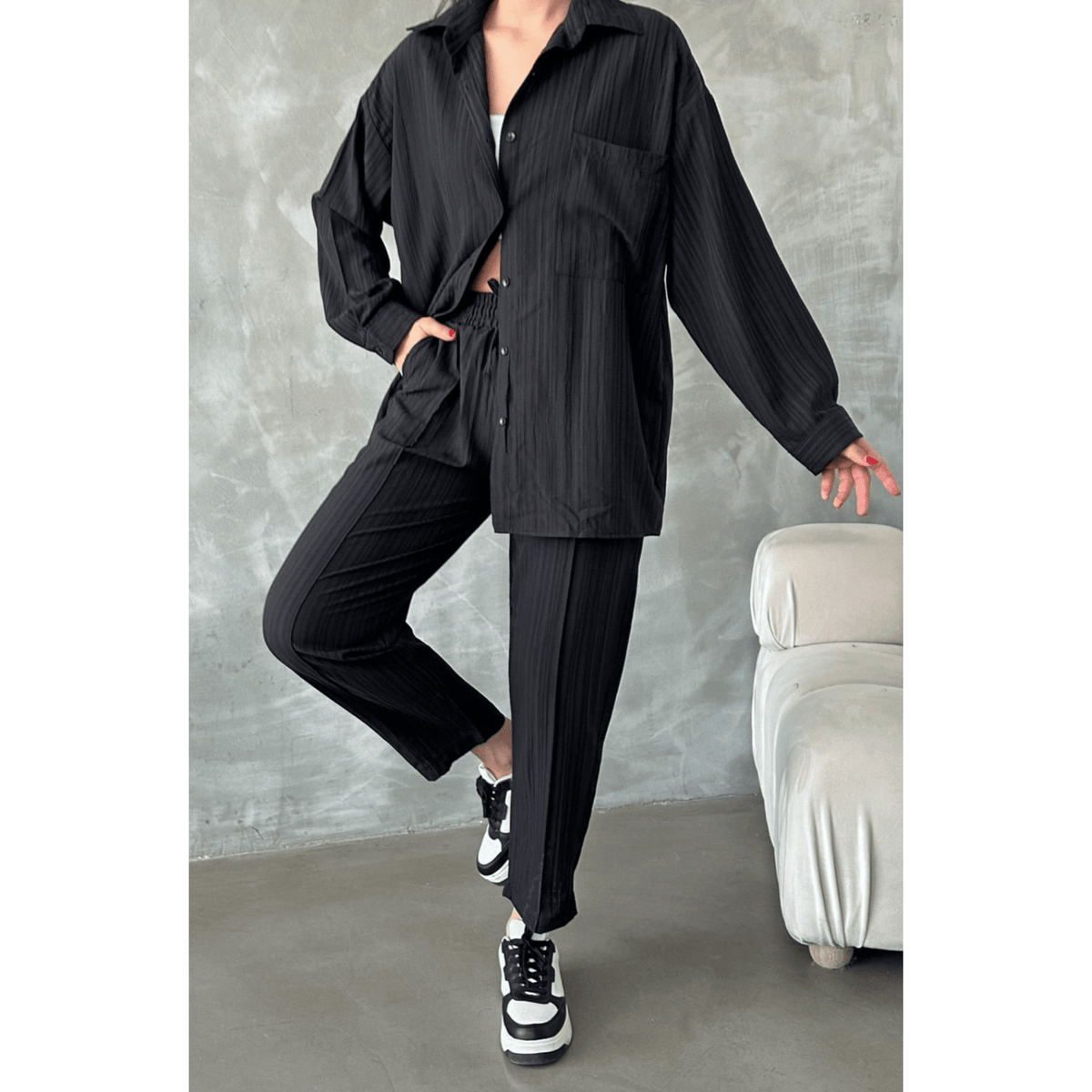 Fat Gorilla Women's Crinkle Relaxed Set- 2 Piece - FAT GORILLA