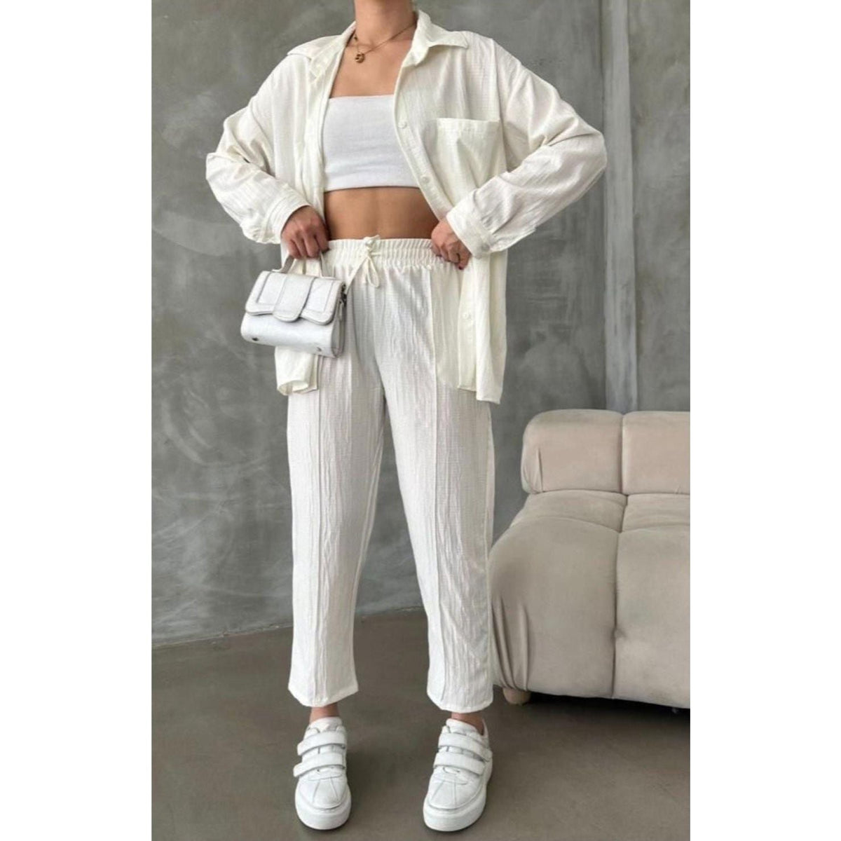 Fat Gorilla Women's Crinkle Relaxed Set- 2 Piece - FAT GORILLA