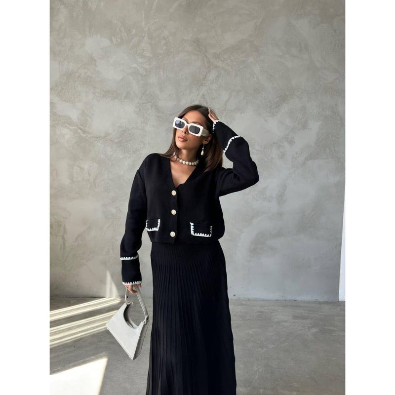 Fat Gorilla The Elise Knitted Skirt Set -2 Piece Style 4424 - FAT GORILLA