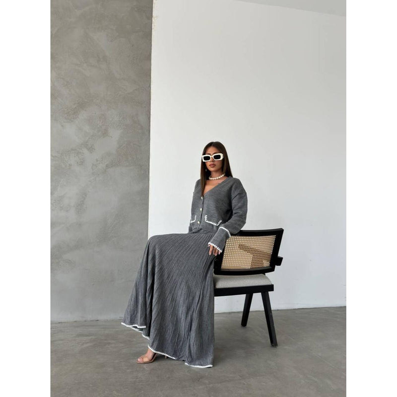 Fat Gorilla The Elise Knitted Skirt Set -2 Piece Style 4424 - FAT GORILLA