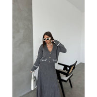 Fat Gorilla The Elise Knitted Skirt Set -2 Piece Style 4424 - FAT GORILLA