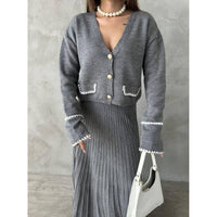 Fat Gorilla The Elise Knitted Skirt Set -2 Piece Style 4424 - FAT GORILLA