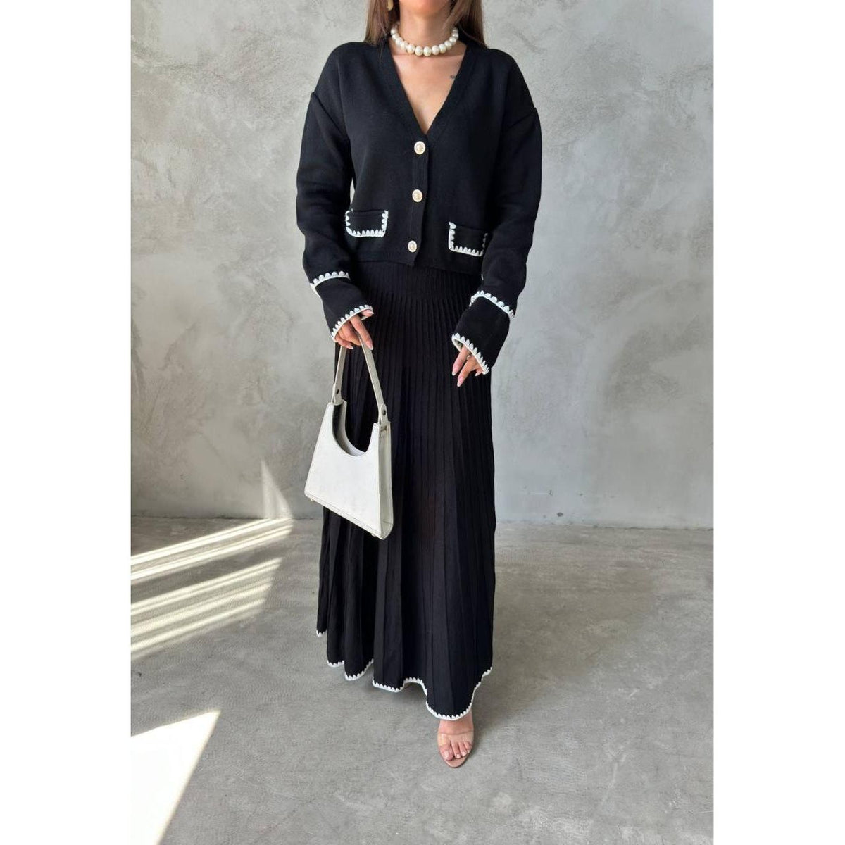 Fat Gorilla The Elise Knitted Skirt Set -2 Piece Style 4424 - FAT GORILLA