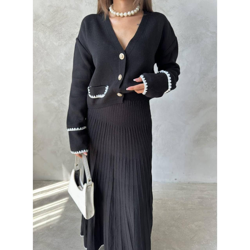 Fat Gorilla The Elise Knitted Skirt Set -2 Piece Style 4424 - FAT GORILLA