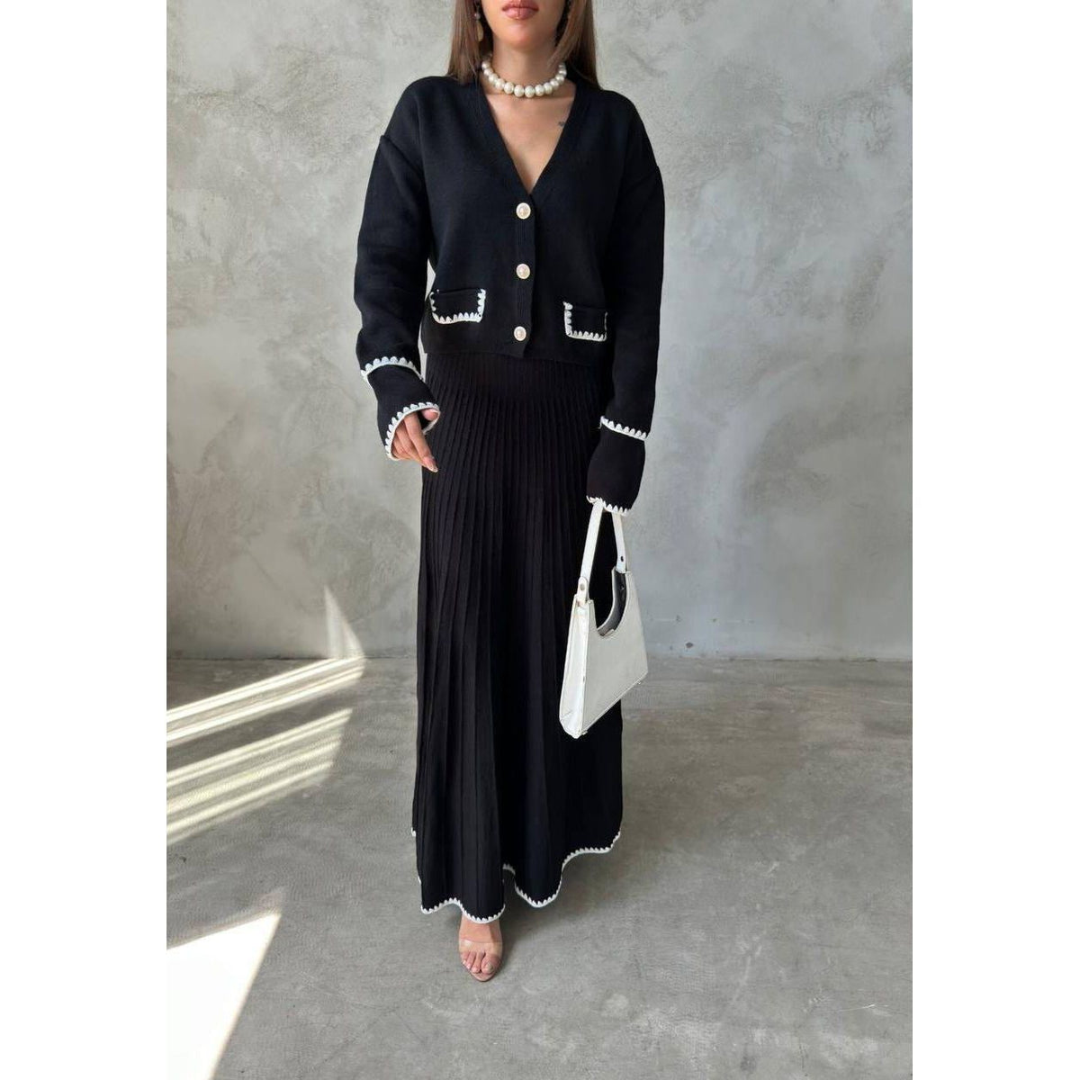 Fat Gorilla The Elise Knitted Skirt Set -2 Piece Style 4424 - FAT GORILLA