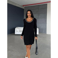 Fat Gorilla Pearl Knit Dress - Crew Neck Style 5871 - FAT GORILLA