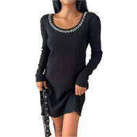 Fat Gorilla Pearl Knit Dress - Crew Neck Style 5871 - FAT GORILLA