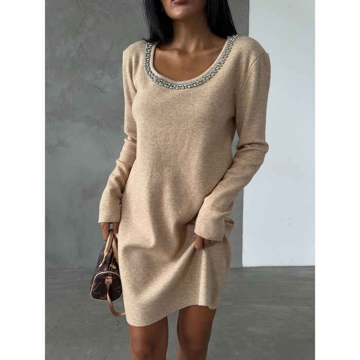 Fat Gorilla Pearl Knit Dress - Crew Neck Style 5871 - FAT GORILLA