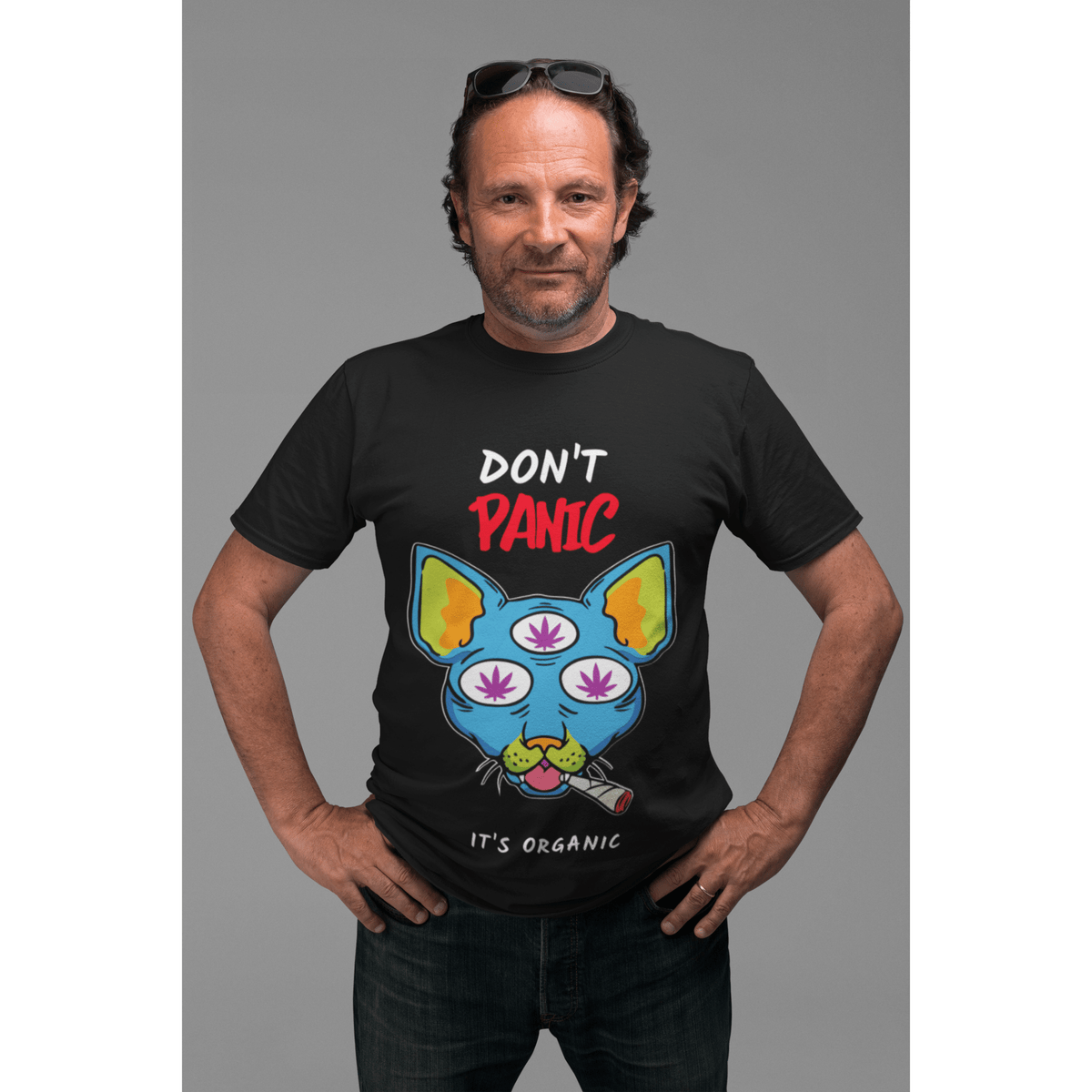 Fat Gorilla Unisex Short Sleeve T-shirt BLACK printed - FAT GORILLA