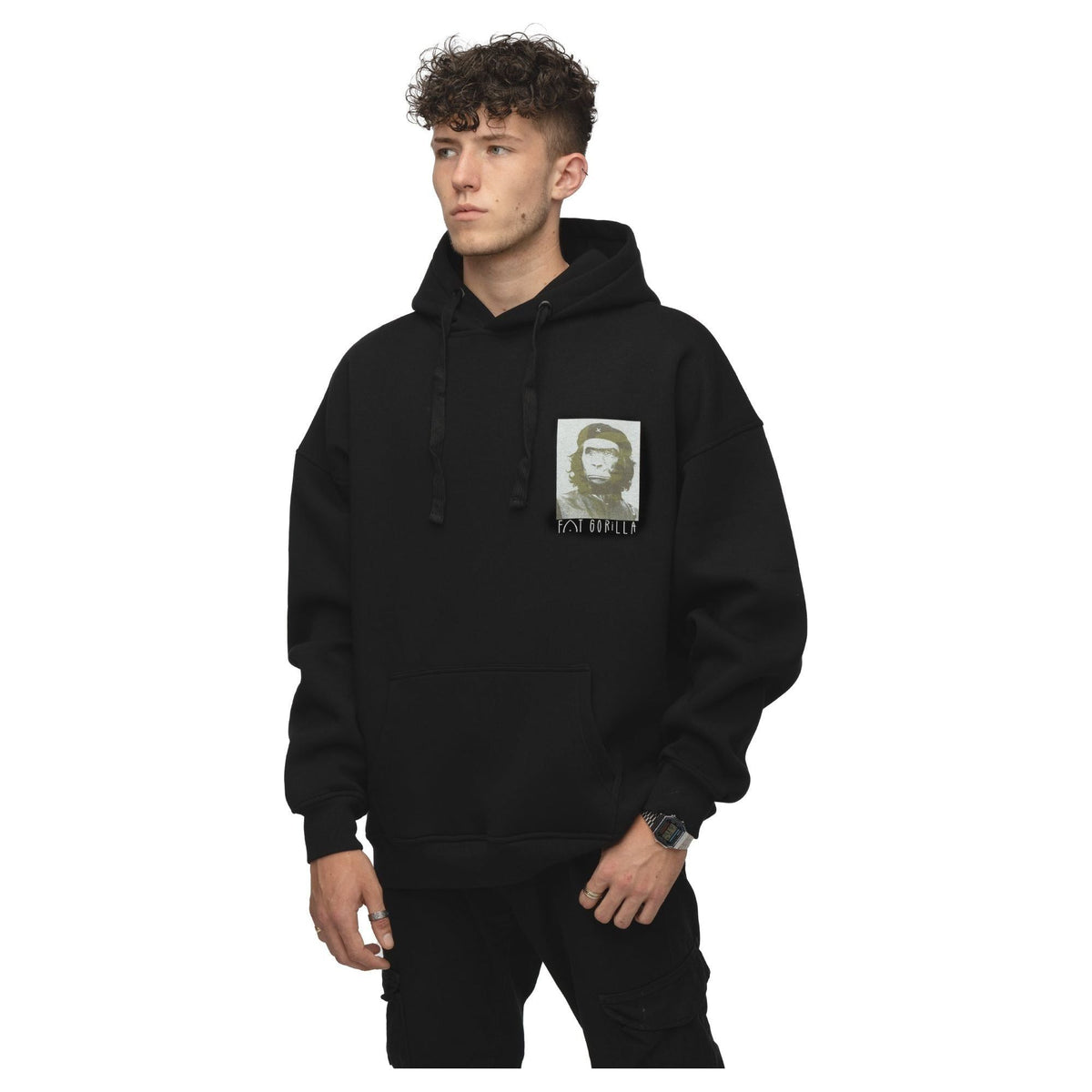 Fat gorilla Womens Unisex Mens oversized Hoodie sweatshirt printed