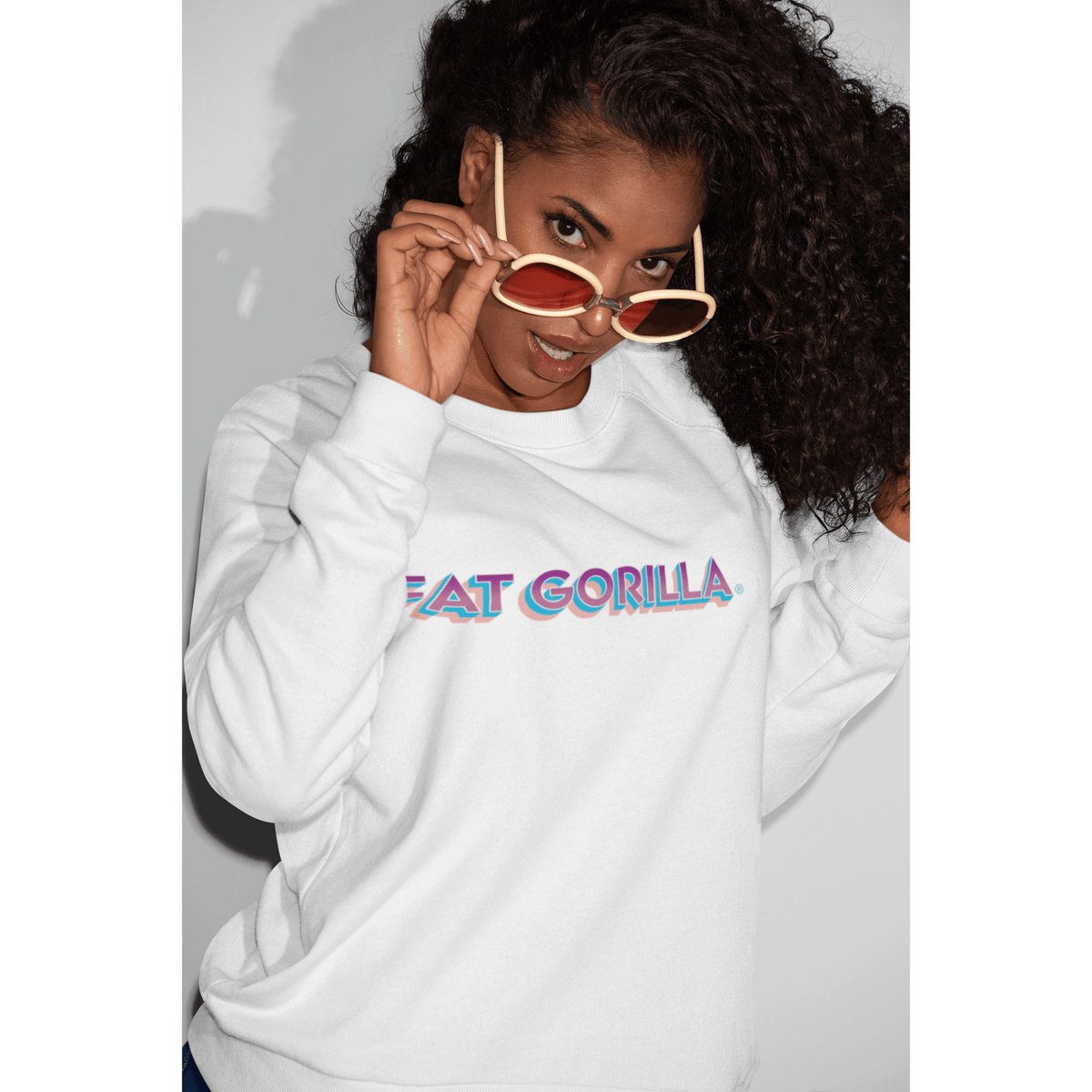Fat Gorilla Unisex Retro Crewneck Sweatshirt - FAT GORILLA