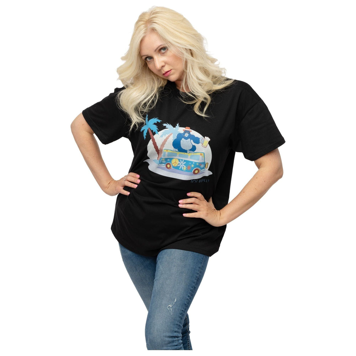 Fat Gorilla Hippie Go Ape Tee- Printed - FAT GORILLA