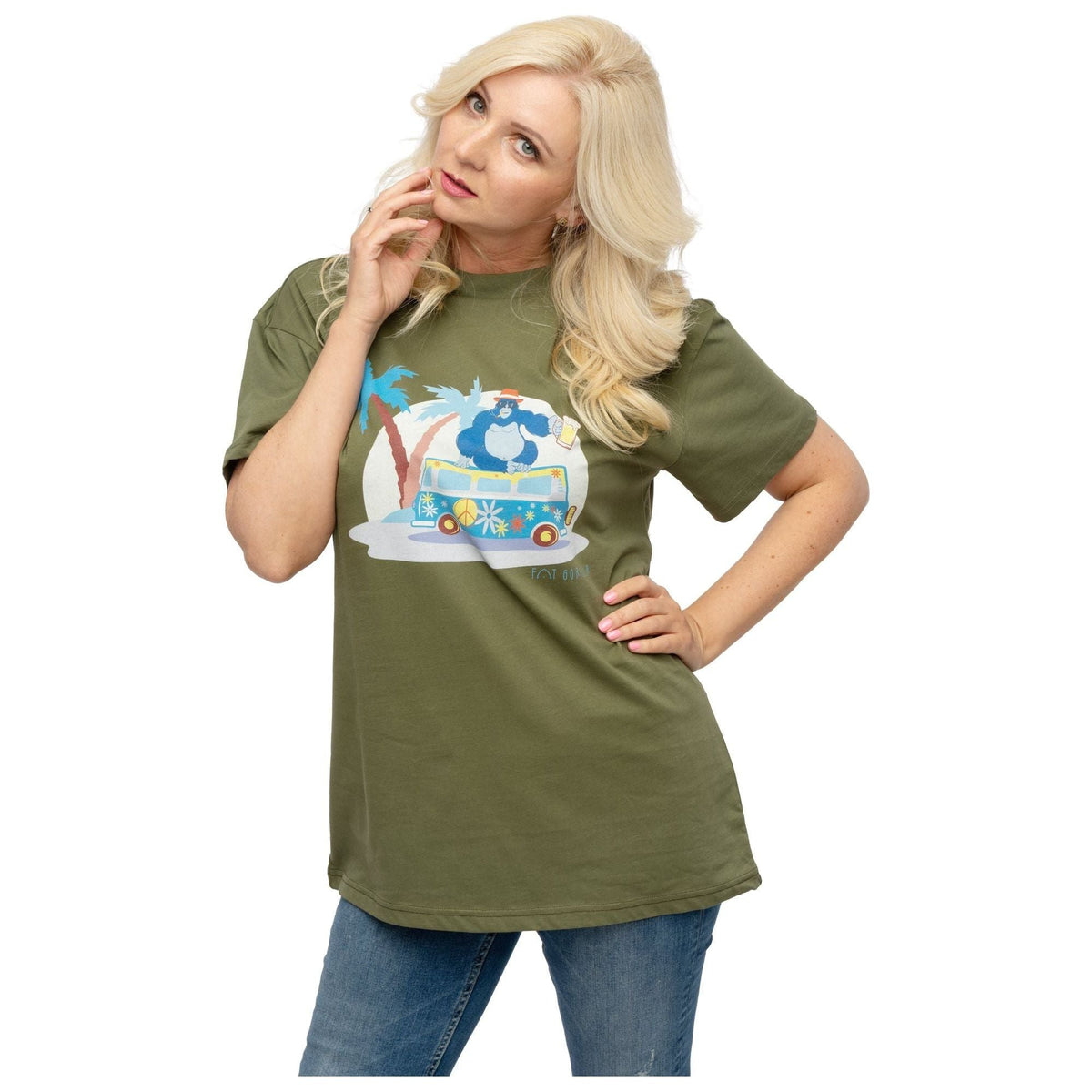 Fat Gorilla Hippie Go Ape Tee- Printed - FAT GORILLA
